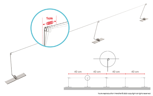 Cable Bird Wire Simple anti-pigeon tension wire system